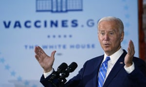 US president Joe Biden proposed a vaccine requirement for businesses with 100 or more workers.