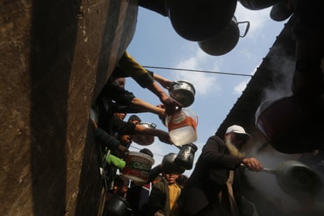 ‘Every single person in Gaza is now hungry, and people have just 1.5 to 2 litres of unsafe water per day to meet all their needs,’ says international charity ActionAid.