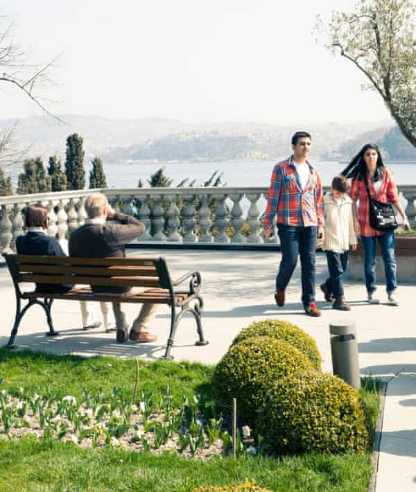 The terrace of the Sabanci Museum art gallery