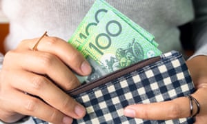Woman Holding Currency