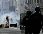 Riot police fire teargas as 250,000 take part in schools protests across France