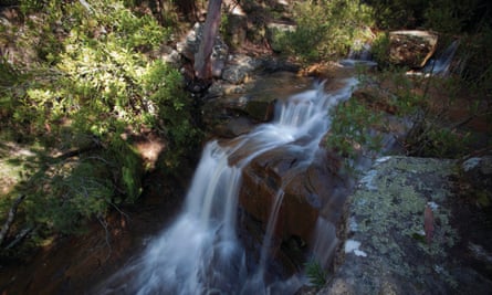 Kellys Falls in the Garawarra state conservation area.