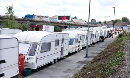 A cluster of van dwellers in Bristol