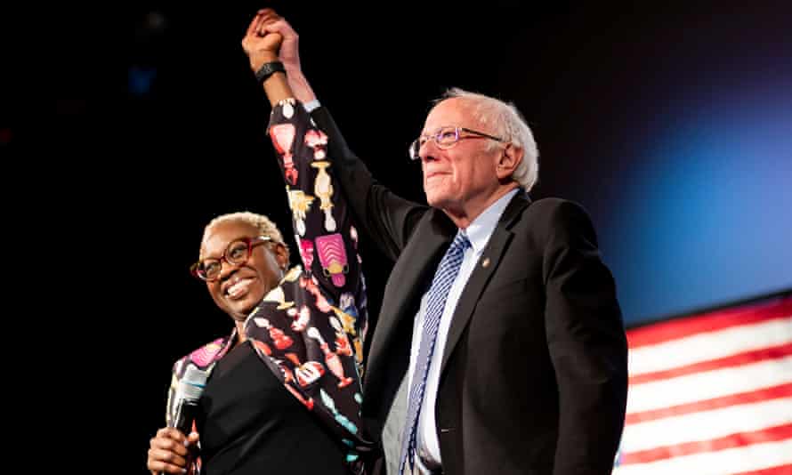 Turner with Sanders in Rochester, New Hampshire, in February 2020.