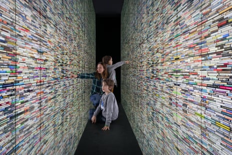 Matej Krén’s installation of books and mirrors at Bratislava’s City Gallery.