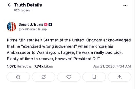 Trump post