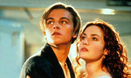 Leo DiCaprio and Kate Winslet in Titanic.