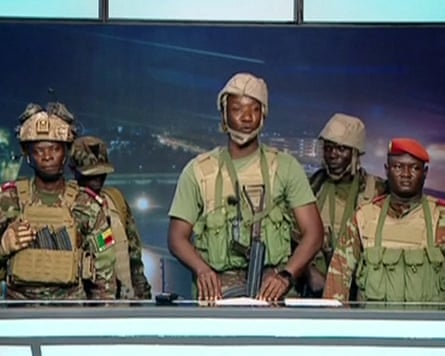 Troops and warplanes deployed in Benin after ‘failed coup attempt’ Videograb from Benin TV footage shows soldiers from the ‘Military Committee for Refoundation’ announcing the government’s dissolution.