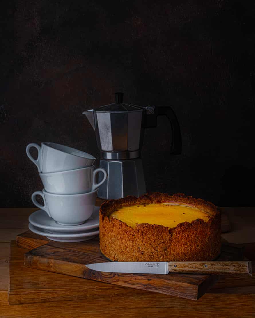 ‘Good for breakfast’: sweet ricotta pie.
