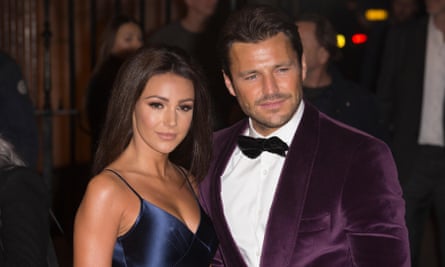 The only way: Michelle Keegan with husband Mark Wright.