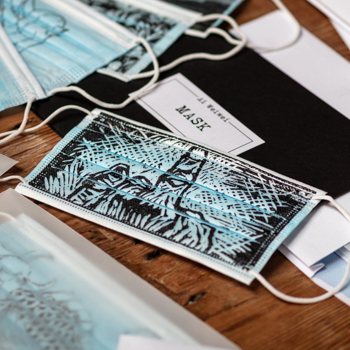 Ai Weiwei Creates 10 000 Masks In Aid Of Coronavirus Charities Art And Design The Guardian