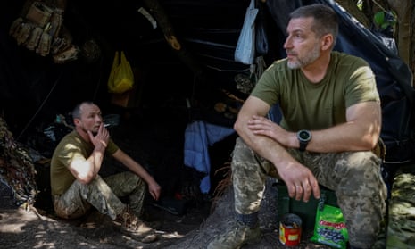 Ukrainian service members of the 33rd Separate Mechanised Brigade at an undisclosed location in Donetsk region.