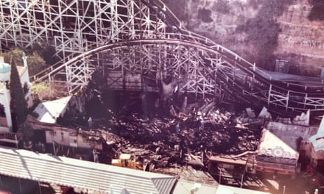 An image from the 1979 ghost train fire at Luna Park which featured in the ABC series