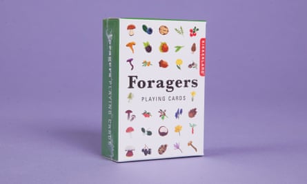 Kikkerland foragers playing cards