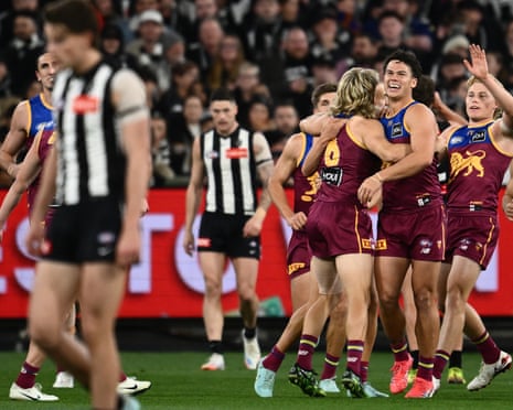 Brisbane beat Collingwood: AFL 2025 first preliminary final – as it happened | Collingwood | The Guardian