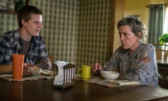 Lucas Hedges and Frances McDormand in Three Billboards Outside Ebbing, Missouri.