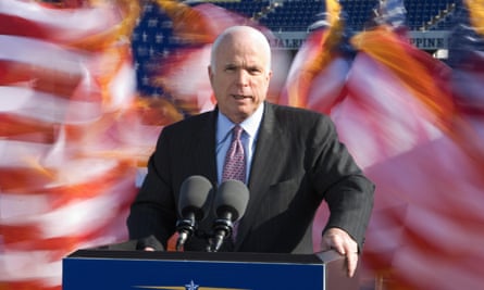 John McCain speaks in Annapolis, Maryland in 2008.