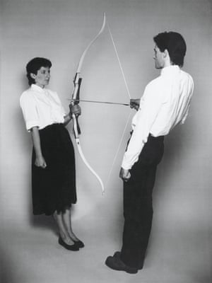 Ulay/Marina Abramović Rest Energy performance for video, 4 minutes, ROSC’ 80, Dublin 1980