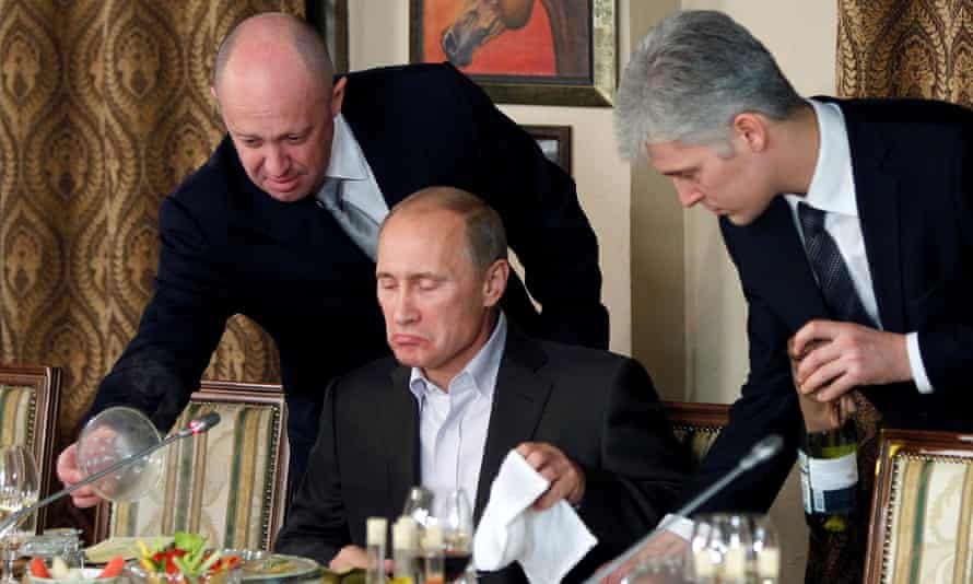 Yevgeny Prigozhin with Vladimir Putin