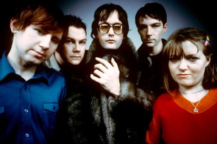 Pulp in 1998, from left … Mark Webber, Nick Banks, Jarvis Cocker, Steve Mackey and Candida Doyle.