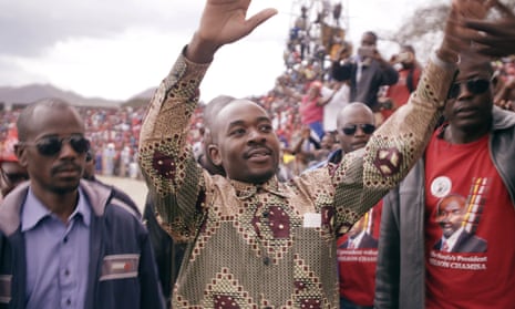 Rip-roaring rallies … Nelson Chamisa on the campaign trail. 