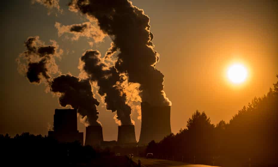 A coal-fired power station. ‘Massive CO2 extraction’ costing trillions is needed in order to avoid runaway temperature rises, says a new paper. 