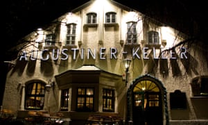 Germany Bavaria Munich, popular Augustiner -Keller restaurant