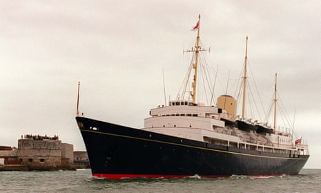 The original Royal Yacht Britannia, now holed up in Leith, Scotland. 