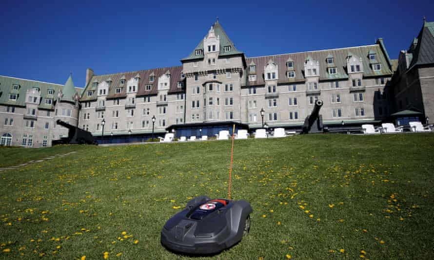 The venue for the G7 summit, the Manoir Richelieu hotel,