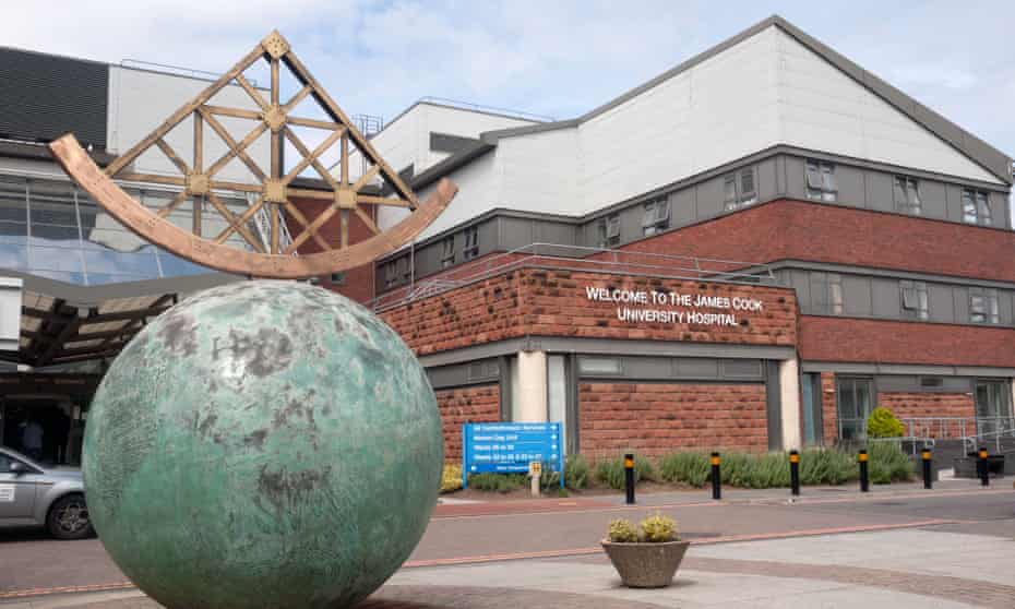 James Cook University hospital in Middlesbrough