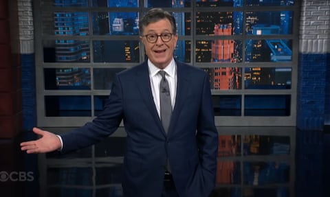 Stephen Colbert on the White House pressuring the Smithsonian: “If you’re going to completely make up presidential history, make it fun.”