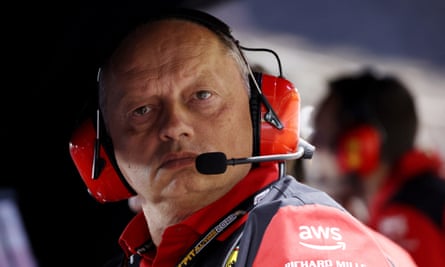 Fred Vasseur during the 2023 Formula One Bahrain Grand Prix at the Bahrain International Circuit in Sakhir on 4 March 2023