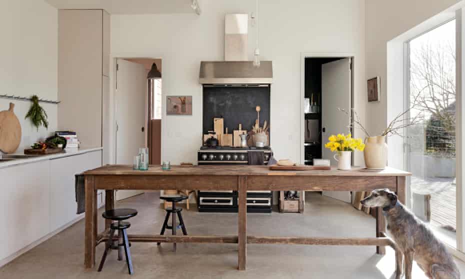 Hiding In Plain Sight A Modern Barn East Sus Interiors The Guardian Modern Barn In East Sus, Threshold Kitchen Island Cartoon