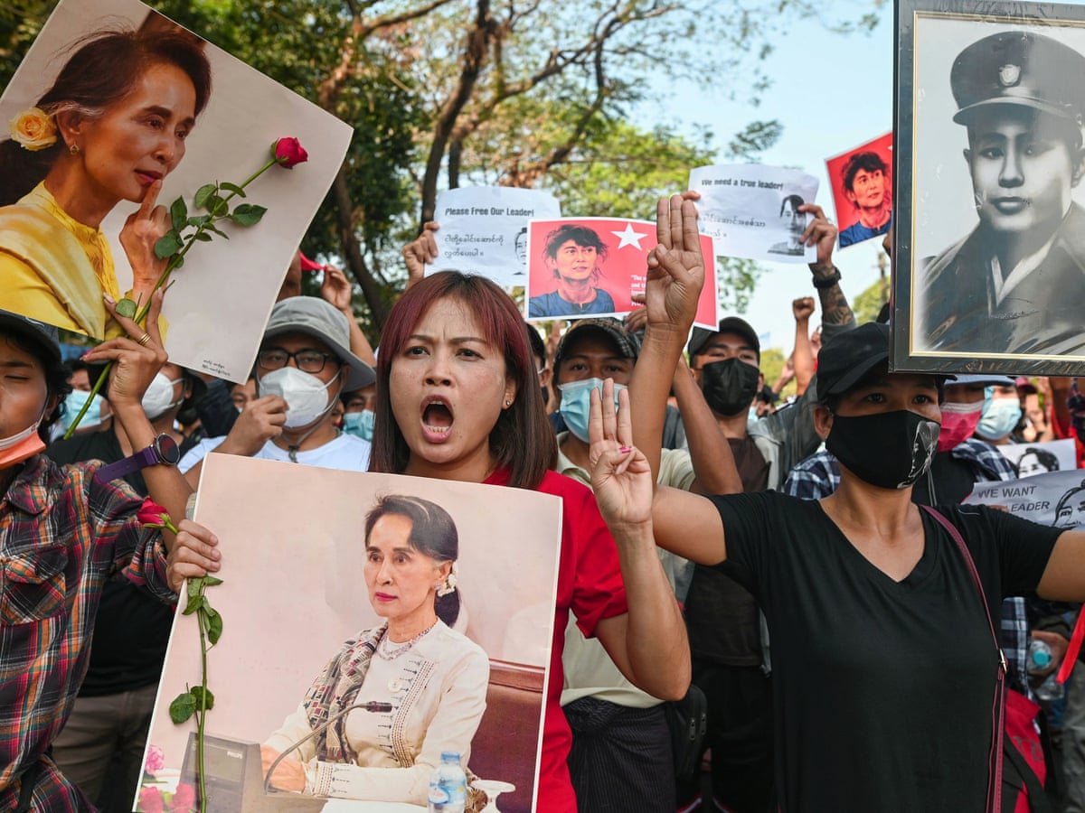 Three Finger Salute Hunger Games Symbol Adopted By Myanmar Protesters Myanmar The Guardian Three Finger Salute Hunger Games Symbol Adopted By Myanmar Protesters Myanmar The Guardian