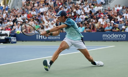 Alex De Minaur bossed Nicolas Jarry from the baseline to break the Chilean’s serve six times.