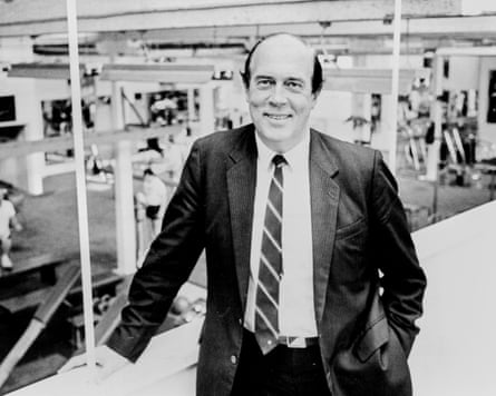 Les Mills at his gym in Auckland in 1987