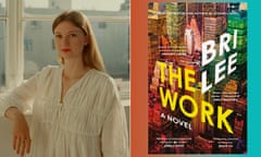 Author Bri Lee and the cover of her debut novel The Work