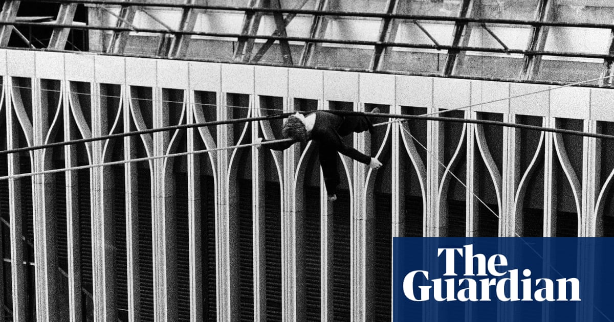 Philippe Petit's reallife walk between the twin towers in pictures Culture The Guardian Philippe Petit's reallife walk between the twin towers in pictures Culture The Guardian