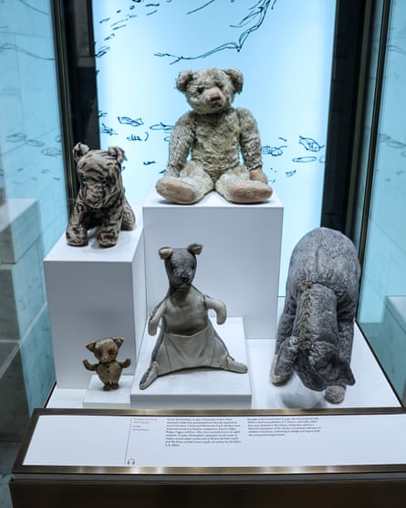 Escaped animals … Winnie-the-Pooh and Friends (1921) on display at New York Public Library.