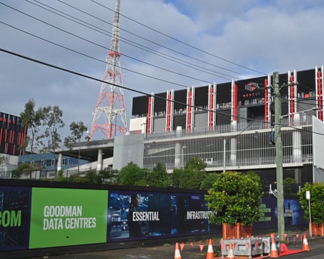 A data center construction site in Artarmon, Sydney.