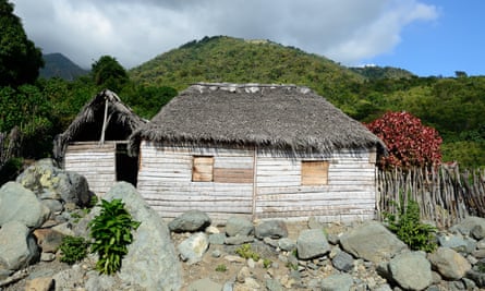 Shack up: a wooden hut near Pico Turquino.