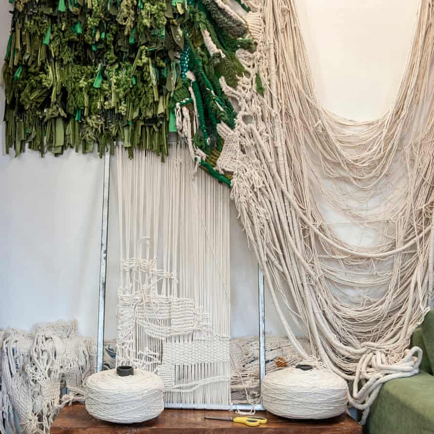 A hanging tapestry