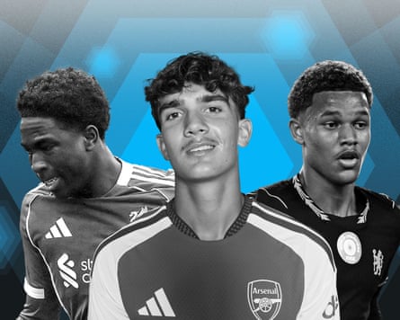 From left: Josh Abe, Max Dowman and Mahdi Nicoll-Jazuli