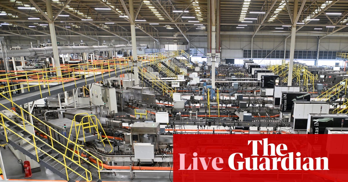 UK manufacturers hit by largest drop in orders since 2020; FTSE 100 hits record high – business live