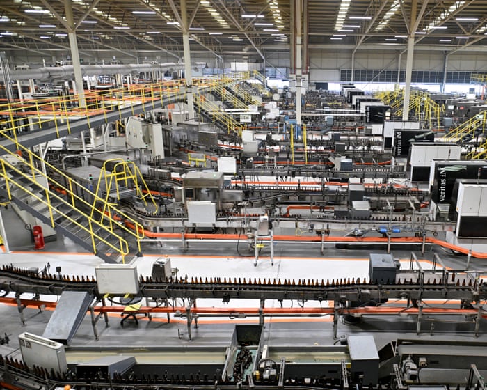 UK manufacturers hit by largest drop in orders since 2020; Oil price jumps after Rosneft and Lukoil sanctioned – business live