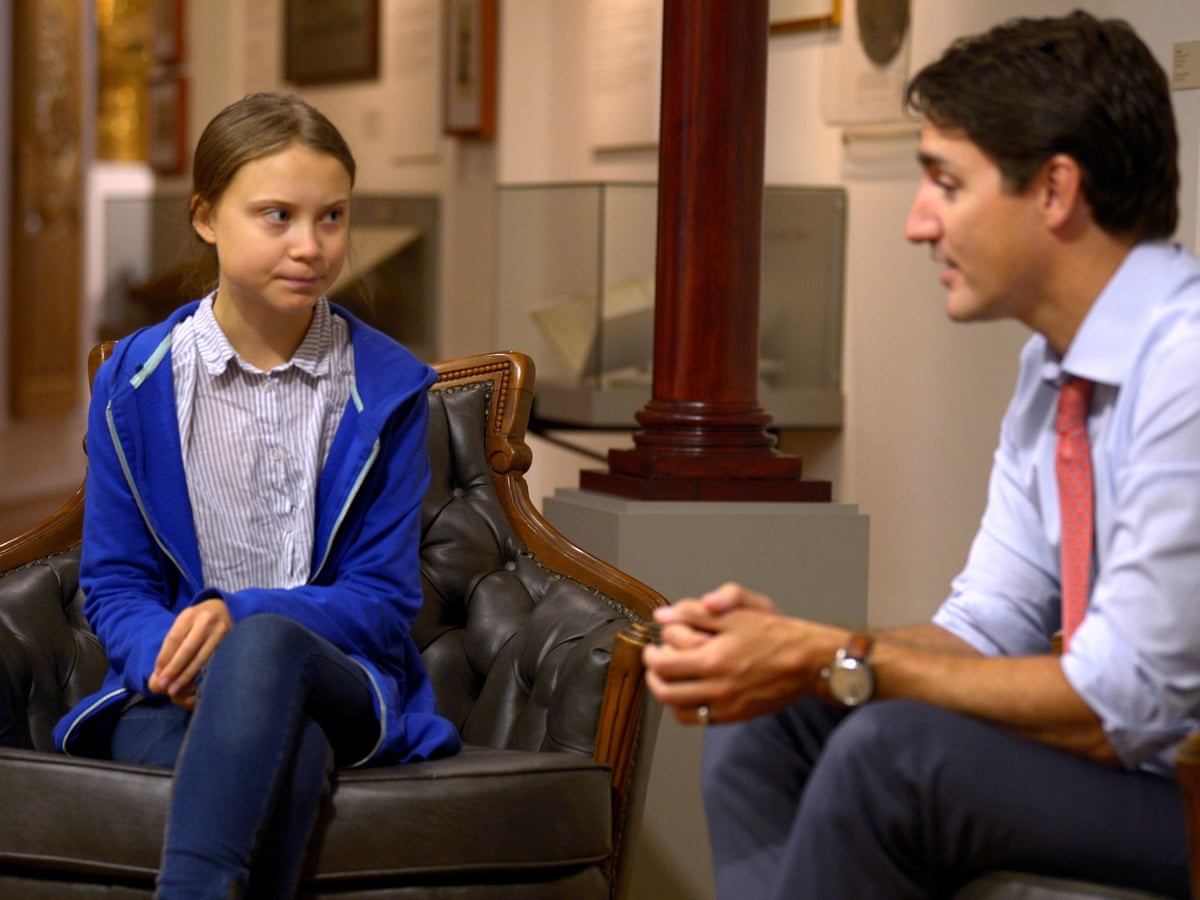 Greta Thunberg meets Justin Trudeau amid climate strikes: 'He is ...