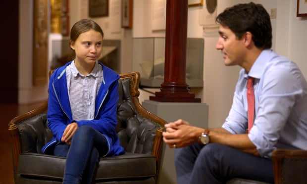Thunberg and Trudeau meet in Montreal on Friday.