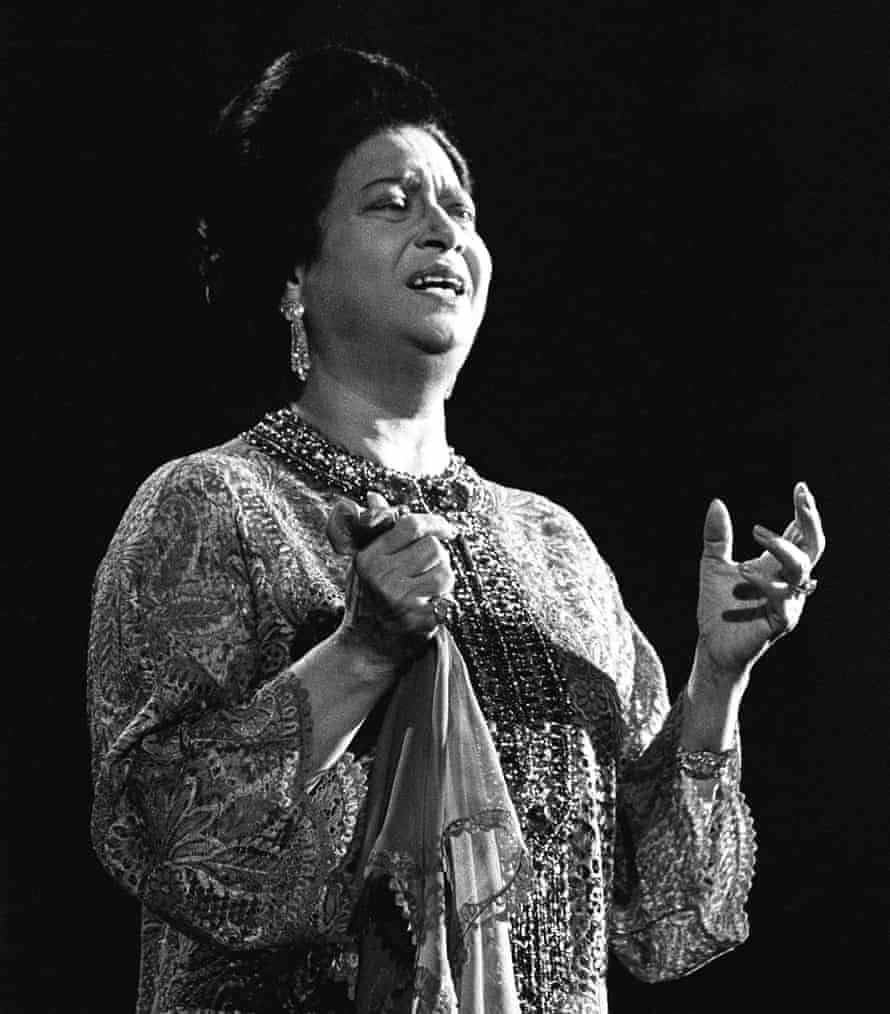 ‘Her voice is full of emotion, and her lyrics drenched in drama’ … Umm Kulthum.