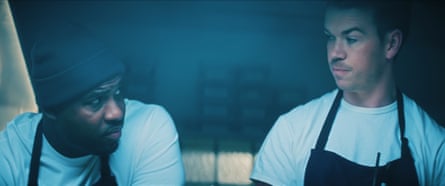 Lionel Boyce as Marcus and Will Poulter as Luca in The Bear.