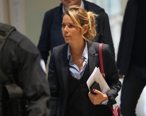 Tiphaine Auzière arriving at court